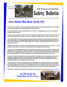 Safety Bulletin Severe Weather Week March 2nd-6th 2015