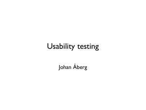 Usability testing Johan Åberg