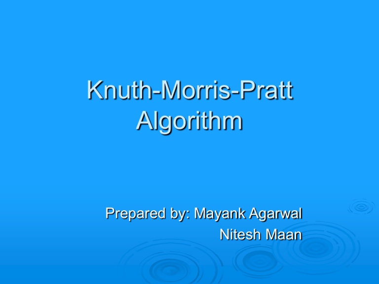 Knuth-Morris-Pratt (KMP) Algorithm Explained