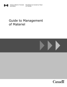 Guide to Management of Materiel