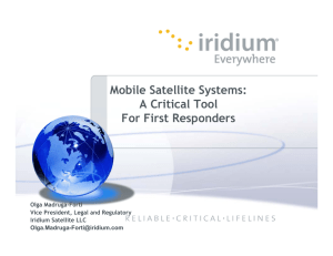 Mobile Satellite Systems: A Critical Tool For First Responders