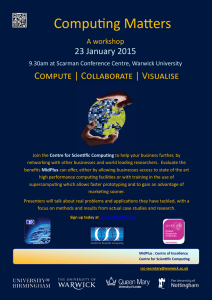 Computing Matters  Compute | Collaborate | Visualise 23 January 2015
