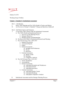 January 24, 2011 Working Group 4 Outline Part 1— Introduction