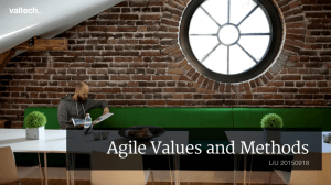 Agile Values and Methods LiU 20150918 !