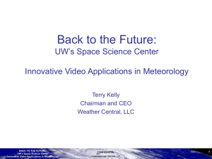 Back to the Future: UW’s Space Science Center Terry Kelly