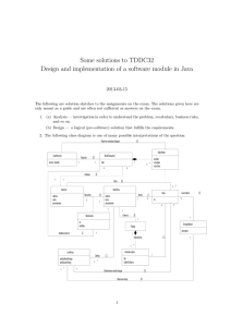 Some solutions to TDDC32 2013-03-15