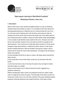 Open-space Learning in Real World Contexts* Workshop Practice: