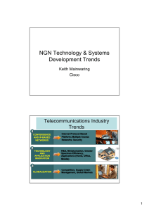 NGN Technology &amp; Systems Development Trends Telecommunications Industry Trends