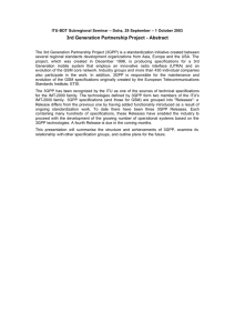 3rd Generation Partnership Project - Abstract