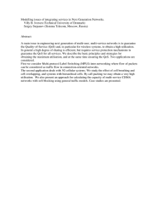 Modelling issues of integrating services in Next Generation Networks.