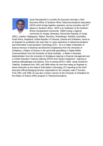 Jacob Munodawafa is currently the Executive Secretary /chief