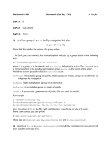 Mathematics 566 Homework (due Sep. 12th) D&amp;F;1.7: D&amp;F;2.1: