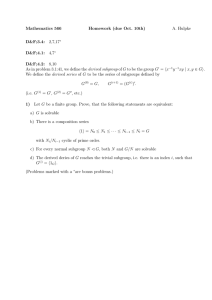 Mathematics 566 Homework (due Oct. 10th) A. Hulpke D&amp;F;3.4:
