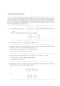 Math 369, Sample Final Exam