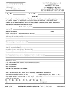  OPD PROGRESS RECORD Place Label Here