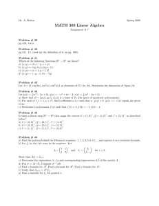 MATH 369 Linear Algebra