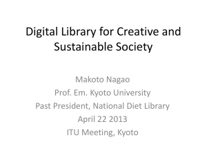 Digital Library for Creative and Sustainable Society