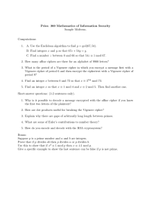 Math of Information Security Midterm Sample