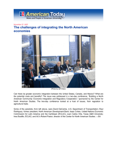 The challenges of integrating the North American economies  