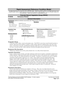 Rapid Assessment Reference Condition Model