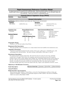 Rapid Assessment Reference Condition Model
