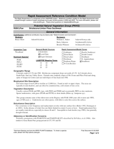 Rapid Assessment Reference Condition Model