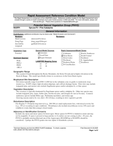 Rapid Assessment Reference Condition Model