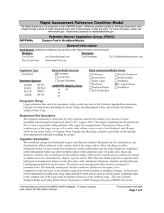 Rapid Assessment Reference Condition Model
