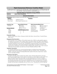 Rapid Assessment Reference Condition Model