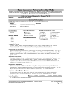 Rapid Assessment Reference Condition Model