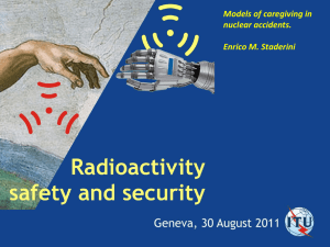 Models of caregiving in nuclear accidents. Enrico M. Staderini