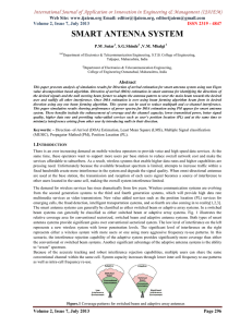 SMART ANTENNA SYSTEM Web Site: www.ijaiem.org Email: ,