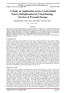 International Journal of Application or Innovation in Engineering &amp; Management... Web Site: www.ijaiem.org Email: Volume 3, Issue 11, November 2014