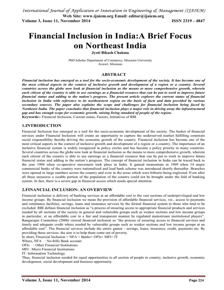 digital financial inclusion in india research paper