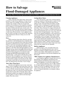 How to Salvage Flood-Damaged Appliances Cleaning Appliances Getting Rid of Odors
