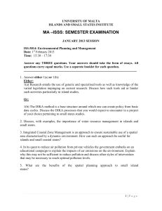 MA –ISSS: SEMESTER EXAMINATION