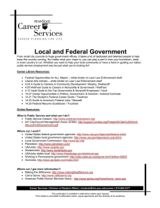 Local and Federal Government