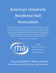 American University Residence Hall Association