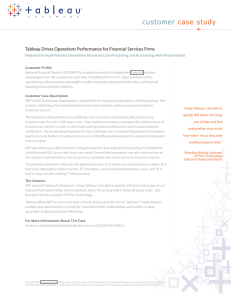 customer case study Tableau Drives Operations Performance for Financial Services Firms