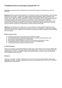 Complexity Science mini-project proposal 2011-12