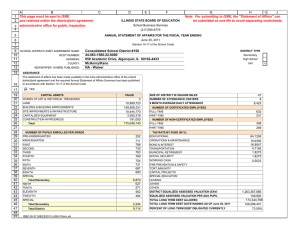 School District Financial Report 2011