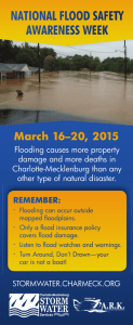 NATIONAL FLOOD SAFETY AWARENESS WEEK March 16–20, 2015