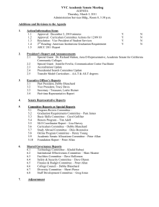 VVC Academic Senate Meeting