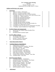 VVC Academic Senate Meeting