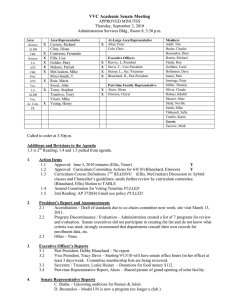VVC Academic Senate Meeting APPROVED MINUTES Thursday, September 2, 2010