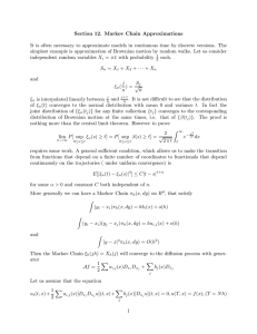 Section 12. Markov Chain Approximations