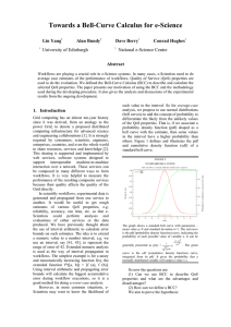 Towards a Bell-Curve Calculus for e-Science  Lin Yang Alan Bundy