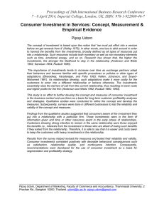 Proceedings of 26th International Business Research Conference