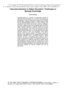Proceedings of 9th International Business and Social Science Research Conference