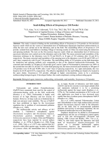 British Journal of Pharmacology and Toxicology 3(6): 263-266, 2012